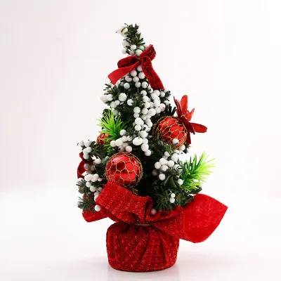 Enchanted Treasures Pohon Natal Mini Christmas Tree Meja Dekorasi Natal Hiasan Rumah Ornamen Pesta Hadiah Tahun Baru