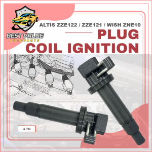 TOYOTA ALTIS ZZE121/122 WISH ZNE10 CELICA CALDINA CAR IGNITION COIL ENGINE CAR PLUG COIL 4 PIN COIL KERETA 90919-02239
