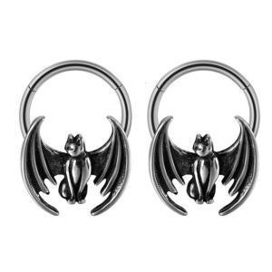 2 Pack Stylish Septum Rings Hoop Nose Body Cartilage Earrings Piercing Suitable for Nose and Ear