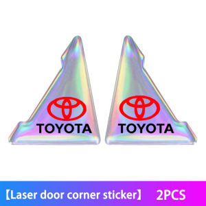 2PCS Car Door Corner Cover Bumper Anti Collision Protector Sticker For Toyota Vios Rush Avanza Corolla Cross CHR Innova Revo RAV4 Wish Yaris  Hilux Fortuner