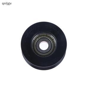 🔥🔥🔥qnljgv Đen 14mm Đường kính theo dõi bánh xe cao su lớp phủ 5x26x13 Nylon POM bọc nhựa vòng bi ròng rọc hình chữ U rãnh