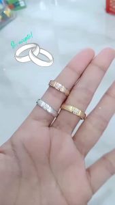 Cincin ring mp + dove / wedding rings / cincin perak asli silver 925 lapis emas/ cincin fashion pria & wanita terbaru