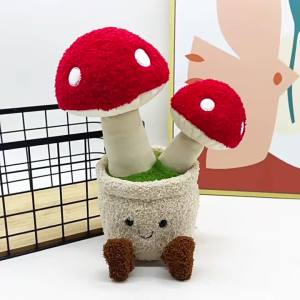 New  mushroom plush Mushroom Potted Plant   Plush Toy   Doll   Doll   Picture and Sample