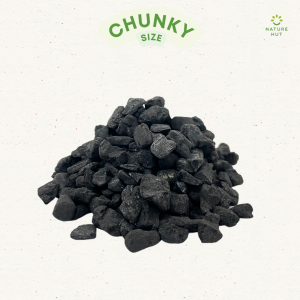 Nature Hut Organic Biochar:(40L Pack) Soil Enhancer for All Plants. Boosts Root Growth  Prevent Root Rot Nutrients Water Retention & Aeration. Reduces Fertilizer. Perfect for Garden Soil Potting Mix Indoor Plants Orchid Basil Compost and Terrarium