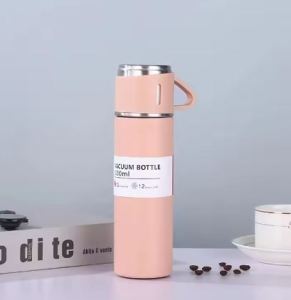 Stainless Steel Vacuum Flask Gift Set Office Business Style Thermos Bottle Hot Water Thermal Insulation Couple Cup - Keimav Official