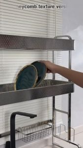 SJORAGE On Hand🔥Over Sink Dish Drying Rack 2Tier 304 Stainless Steel Kitchen Organizer with Utensil & Cutting Board Holder Multi-Functional Sink Storage Shelf