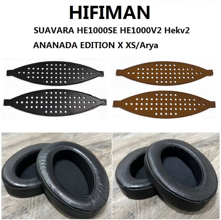 Sheepskin Replacement Ear Pads For HiFiMAN HE1000, SE, Arya, Edition X, Ananda Headphones - Black