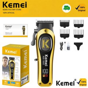 Kemei KM-1800 Hair Clipper For Men Trimmer Rechargeable Shaver Razor Barber Designed Metal Low Noise Cordless Portable Safety