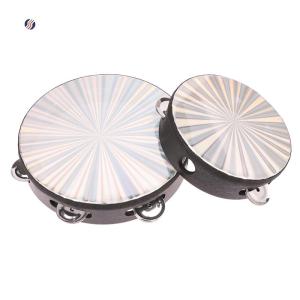 💝💟【Special price】Be Cools กลองมือขนาด6 8 10นิ้วทำจากไม้พร้อมด้วยเครื่องดนตรีกริ๊งสองแถวสำหรับการศึกษา