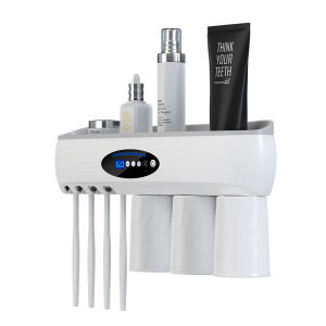 HKStorage Máy Khử Trùng Bàn Chải Đánh Răng Máy Khử Trùng Bàn Chải Đánh Răng Và Giá Đỡ Với Chức Năng Khử Trùng Máy Khử Trùng Bàn Chải Đánh Răng Gắn Tường Cho Phòng Tắm