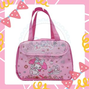 Comel Kids Kuromi Melody Car Spiderman Captain Lunch Bag Holder Budak Beg Bekas Makan Sekolah