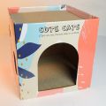Cat Toy House Indoor Cats Scratching Board Scratch Board Corrugated Cardboard Scratcher Sleeping Bed Accessories   Mainan Rumah Kucing Murah Gila 猫抓板屋 猫抓板窝. 