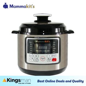 Mammakits Pressure Cooker 6L Non Stick Inner Pot Smart Electric 15 function Cooker Electronic Pot - 12 month Warranty [Kingsman]