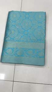 NEW BEST SELLING SOUTH SOFT LICHI SILK SAREE / BEAUTIFUL ART SILK JACQUARD BORDER SAREE WITH UNSTITCHED RUNNING BLOUSE FOR WOMEN WEDDING WEAR PARTY