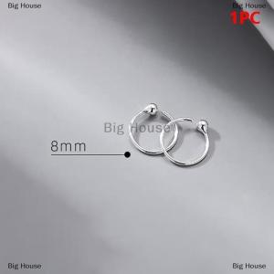 [COD] Big House Minimalist Woman Hoop Earrings Small Ear Bone Buckle Simple Fine Jewelry Ear Bone Nail Earrings For Women Ear Hoops Fashion Accessories