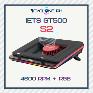 (Cyclone PH) IETS GT500 Cooling Pad for 13  17 inch Laptops With RGB Lights | IETS GT300/S Successor