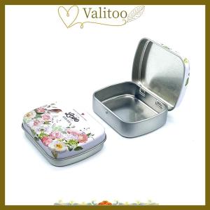 [Valitoo] Bạc Hà Kẹo hộp sắt có thể Lozenges chăm sóc sức khỏe nôn nao y học nhỏ hộp sắt hộp vỏ sò nhỏ hộp sắt bao bì