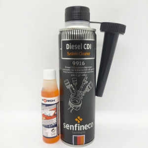 DUNG DỊCH NƯỚC GẠT KÍNH ĐẬM ĐẶC HIỆU FORCH R5535 32ml VÀ CHAI LÀM SẠCH KIM PHUN BUỒNG ĐỐT XE MÁY DẦU HIỆU SENFINECO 9916 300ml (Forch R535 Windschield Cleaner 32ml and Senfineco 9916 CDI System Cleaner 300ml)