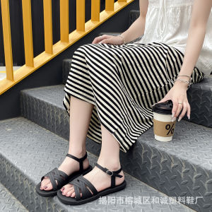 [Free Shipping] New Fashionable Wedge Sandals for Women 5 New Summer Retro Straw Strap Soft Sole Non-Slip Beach Shoes for Women