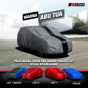 Car Cover Body Sarung Mobil Nissan Leaf Pelindung Anti UV & Custom Warna Primelux BRICK