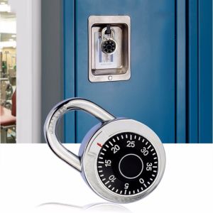 Gembok Brankas Rotary Padlock Digit Combination Padlock