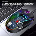 SKYSHIU M1 RGB Hollow Mouse Wired Gaming Mouse Lightweight Compatible with PC/Computer/Laptop. 