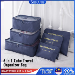 SOKANO 6 in 1 Cube Travel Organizer Bag