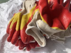 Bao tay lao động bao tay vải phủ cao su 2 lớp vàng đỏ Bảo Hộ Sinco co giãn Freesize bảo vệ đôi tay mỗi ngày.
