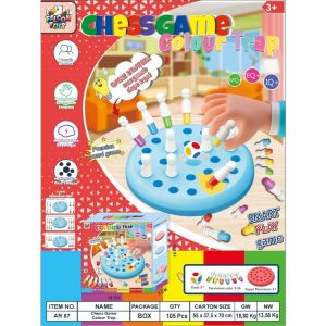MAINAN EDUKASI ANAK CATUR BOX COLOUR TRAP - CHESS TRAP COLOUR MEMORY AR 87 MELATIH DAYA INGAT ANAK