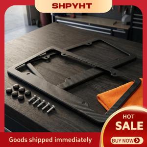 SHPYHT✨ Universal License Plate Bracket Frame with Anti Rust Screws Reliable Car Holder for Cars Trucks and SUVs Easy Mount