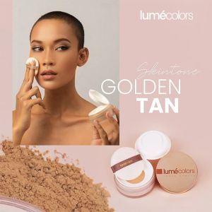 Lumecolors Bedak Tabur Loose Powder Lightening Matte Glowing Tahan Lama Waterproof Tahan Air Kulit Berminyak Kulit Sensitif Official Store Warna Light