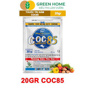 Thuốc Trị Nấm Cây Trồng Greenhome Coc85 Wp Gói 20gr Trừ Đốm Lá Cho Hoa Hồng Nấm Trên Kiểng Lá Cây Cảnh Cây Ăn Quả