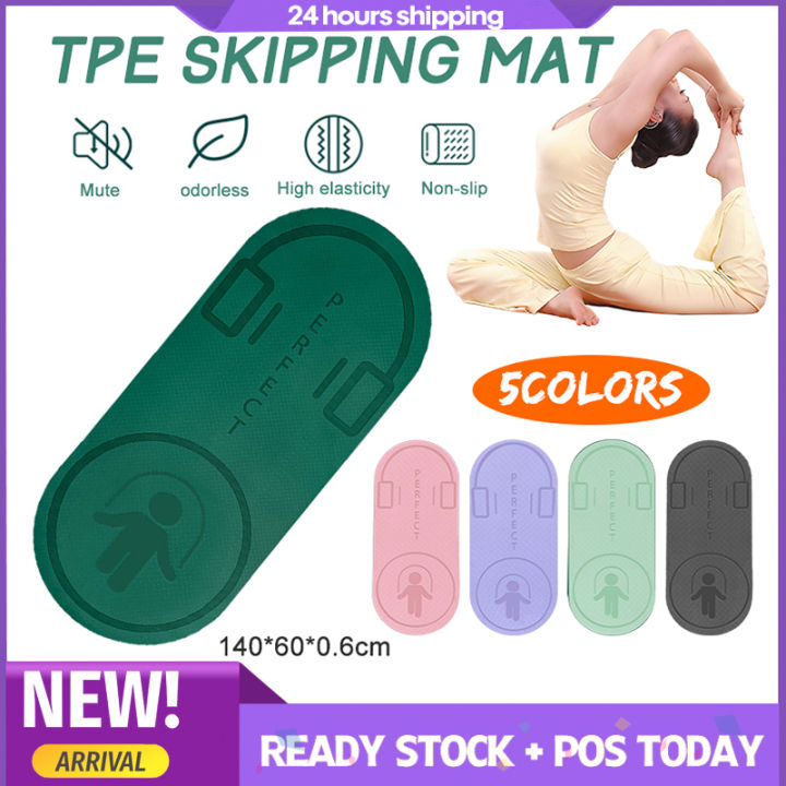 High Quality 6mm TPE Double Layer Non Slip Yoga Pilates Mat With