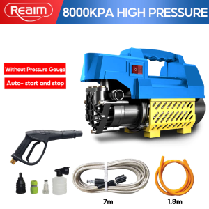 Reaim Alat Steam Cuci Kendaraan 450Bar 600W - Portable Adjustable Mesin Cuci Mobil Motor Tekanan Tinggi 18000KPA