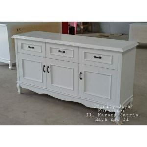 Diswar Meja Tv Klasik Modern Series Putih Uk 160 /TRINITYJAYAFURNITURE