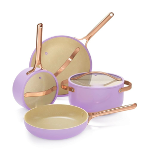 Most Aesthetic Premium Non-stick Cookware 7 PCS Granit Anti Lengket Peralatan Masak Dapur Untuk Semua Kompor Panci Wajan Penggorengan Panci Set