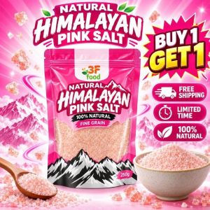 BUY 1 GET 1 - 3F FOOF Himalayan Pink Salt Original Fine Grind (from Pakistan) Keto/Low Carb