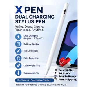 X Pen Dual Charging Capacitive Stylus  A lightweight rechargeable stylus designed for writing drawing note-taking and everyday tablet use.