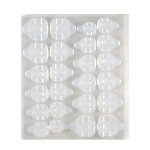 【Ready Stock/COD】10 Sheets 240PCs New Transparent DIY Tips Decals False Nail Manicure Extension Nail Art Tape Glue Sticker Self Adhesive