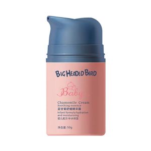 ＜1122＞  Big Head Bird Blue Chamomile Soothing Essence Cream Melembapkan Melembapkan Meremajakan Anti-Pecah Krim Kanak-Kanak Borong