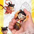 Ne Zha 2 Nezha Birth of the Demon Child anime Press to change face doll Toy figures cute kids toys. 