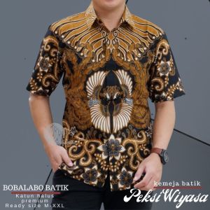 Baju Batik Pria Lengan Pendek Lapis Furing | Kemeja Cowok Katun Halus Premium | Batik Laki-Laki Dewasa