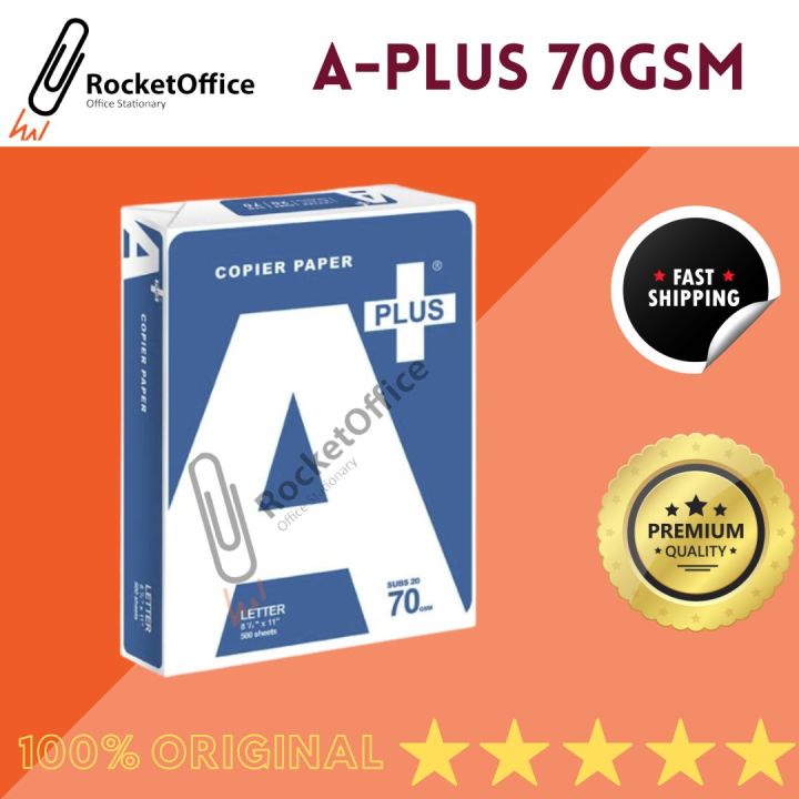 A-Plus Copier Paper 70gsm (500sheets/ream) Per Ream Paper | Lazada PH