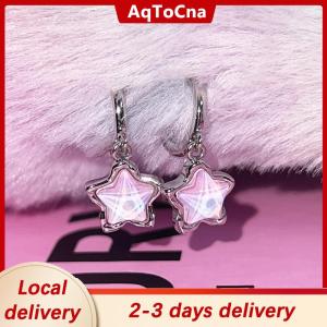 [COD] AqToCna Ship within 24 hours Gothic Cute Dream Fairy Moonlight Stone Star Pendant Earrings For Egirl Y2K EMO 2000s Harajuku Goth Vintage Jewelry Accessories