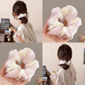 Dây cột tóc 12cm Doudou Scrunchies Dây buộc tóc vải Cột tóc nữ phong cách Hàn Quốc thời trang FQ033