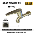 Kran Tembok 1/2inch 407-H3 FS stainles stell Homematerial. 