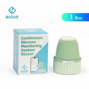 BUZUD CGM Sensor Continuous Glucose Monitoring System 2.0 CGM Real Time Blood Glucose Level Tracking MonitorReal time 24/7 blood glucose tracking for diabetics no finger pricking required