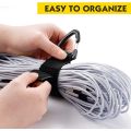 4Pcs Heavy Duty Storage Straps Nylon Extension Cord Cable Wire Tie Hose Hanging Organizer Garage Storage Tools Holder Home Hardwear Holder. 