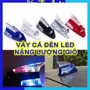 Vây Cá Mập Trang Trí Năng Lượng Gió Màu đen - Phụ kiện xe máy ô tô