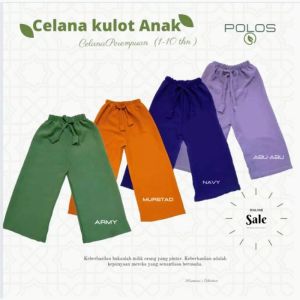 Celana Kulot Cringkle Anak 4-16 tahun// Kulot anak crinkle airflow// Celana anak perempuan tanggung